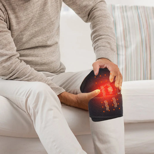 Genunchiera, Naimeed D5131, marime universala, cu sistem de incalzire, alimentare USB, Negru - 221.ro