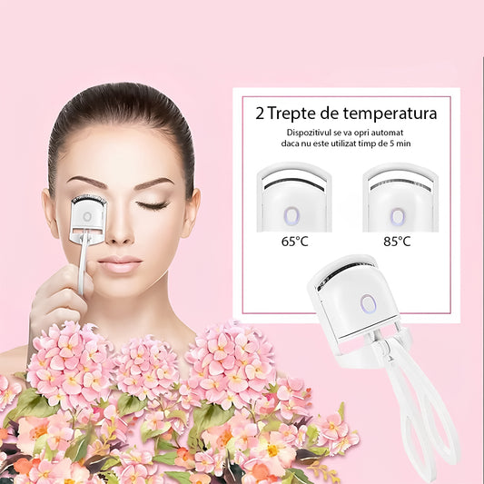 Ondulator de gene, Naimeed D5140, cu acumulator, incarcare USB, 2 trepte de temperatura, Alb