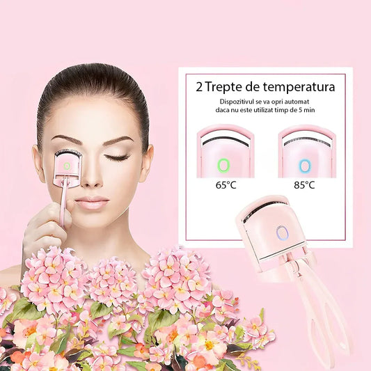 Ondulator de gene, Naimeed D5140, cu acumulator, incarcare USB, 2 trepte de temperatura, Roz - 221.ro