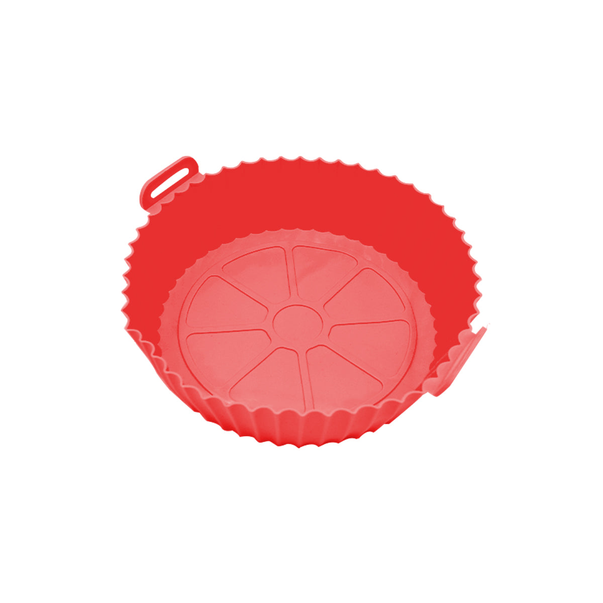 Tava de copt rotunda, set 4 bucati, Naimeed D5141, pentru cuptor, friteuza, microunde, Rosu