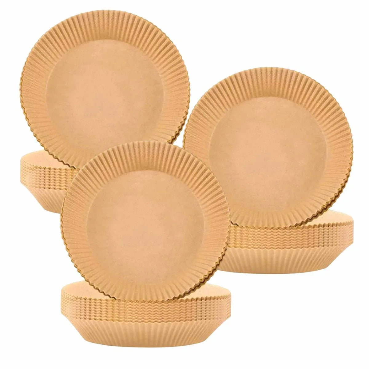 Set 3 x 100 bucati hartie de copt, Naimeed D5142, pentru friteuza, cuptor cu microunde, Maro - 221.ro