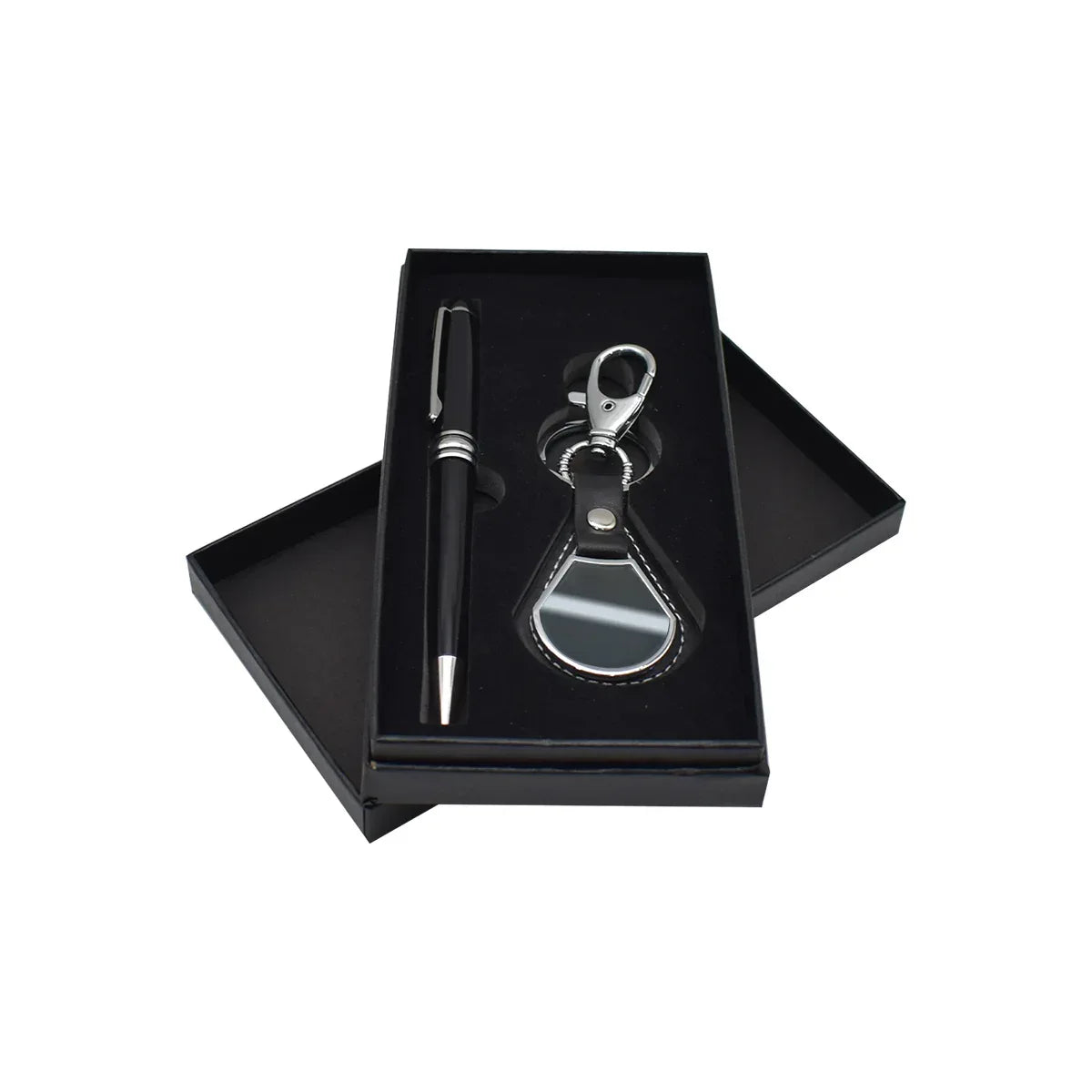 Set 2 piese, Naimeed D5245, breloc, pix, sofisticat, Negru - 221.ro