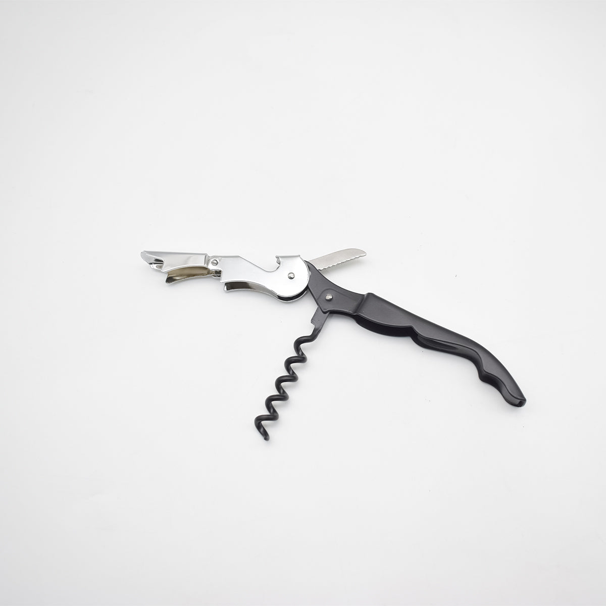 Set 2 piese, Naimeed D5246, pix, deschizator sticle, tirbuson Negru