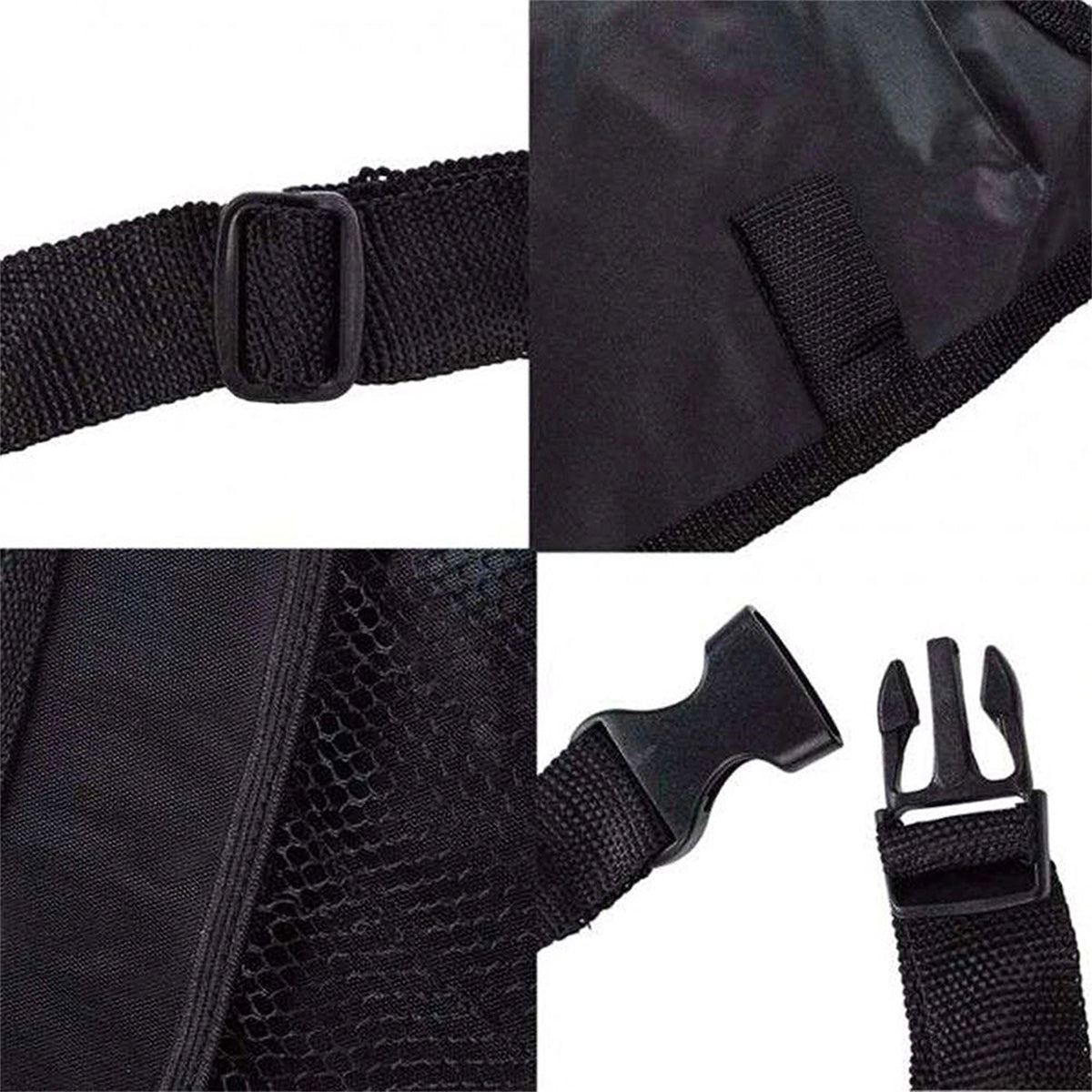 Organizator auto, suport tableta, Naimeed D5147, 3 buzunare, montare pe spatele scaunului, Negru