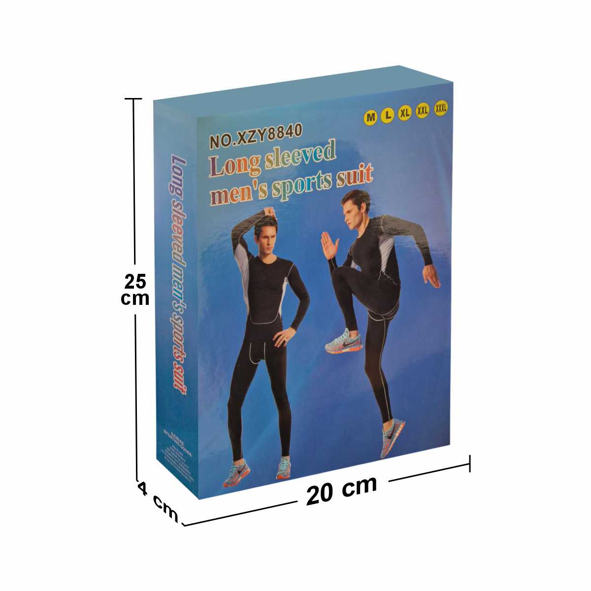 Echipament sportiv barbati, Naimeed D5148, costum compresie,marime XXL, Negru
