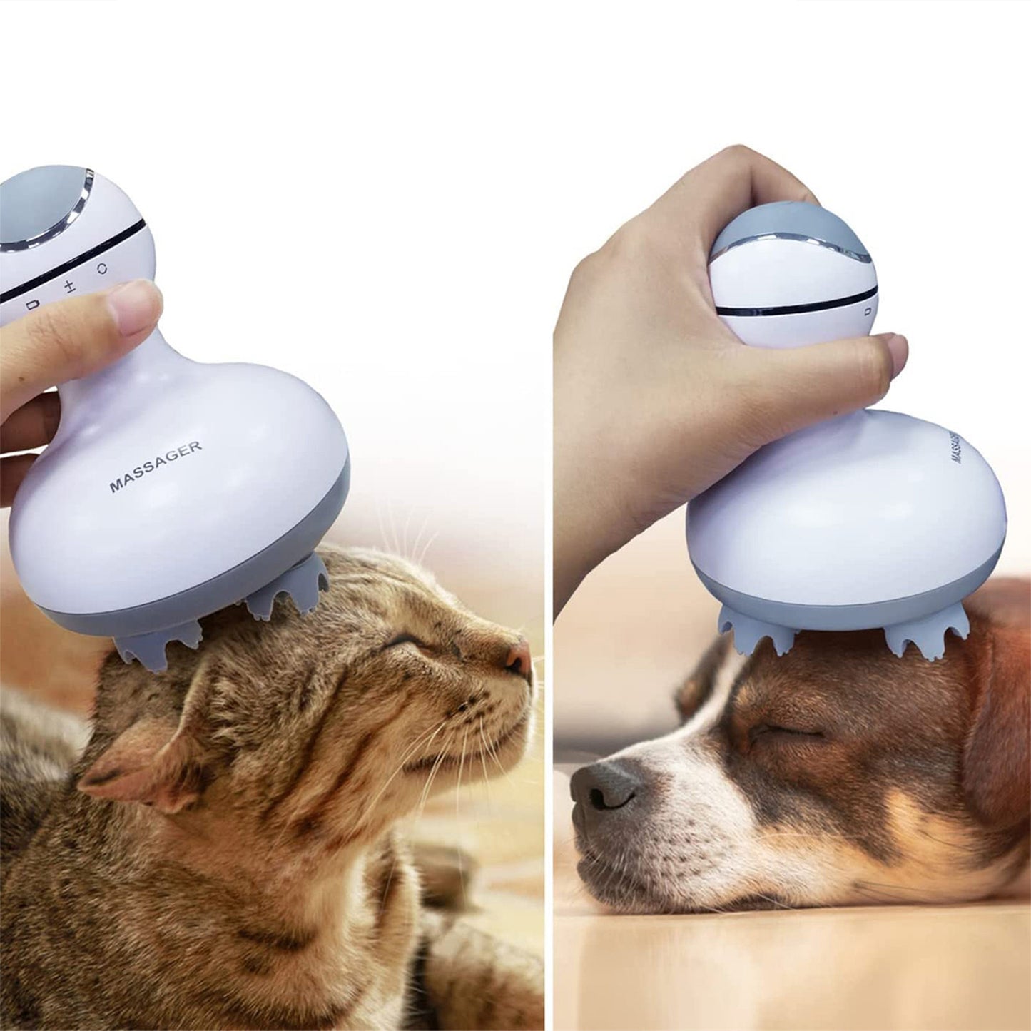 Aparat masaj capilar, acumulator, Naimeed D5158, Alb