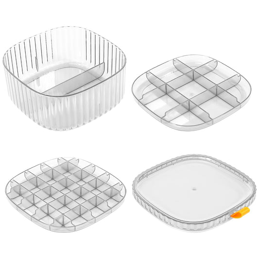 Cutie bijuterii, Naimeed D5176, 3 nivele, Alb