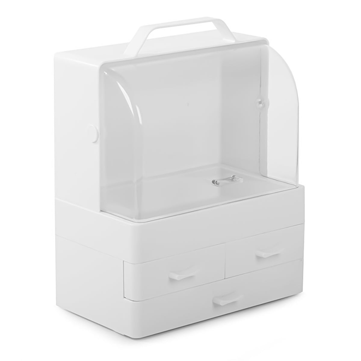 Organizator cosmetice, Naimeed D5179, 3 sertare, Alb