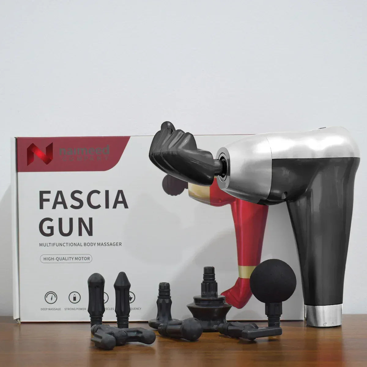 Aparat masaj, tip pistol, cu vibratii, Naimeed D5214, Negru - 221.ro
