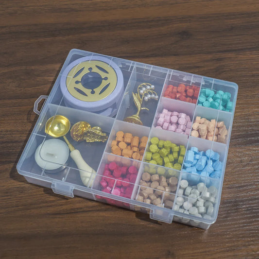 Set 6 piese, sigiliu ceara, Naimeed D5218, 10 culori de ceara, Mov - 221.ro