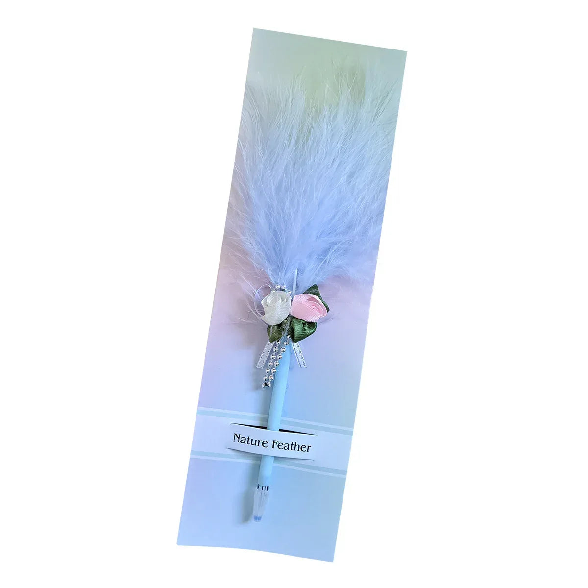 Set 5 pixuri Feather Writer, cu pana si accesoriu, elegant, Naimeed D5230, Blue - 221.ro