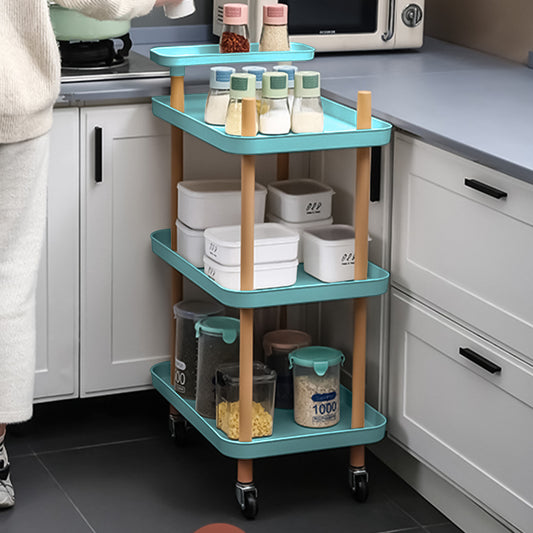 Carucior multifunctional, 3 niveluri, Naimeed D5285, Turcoaz, 50x36x86cm