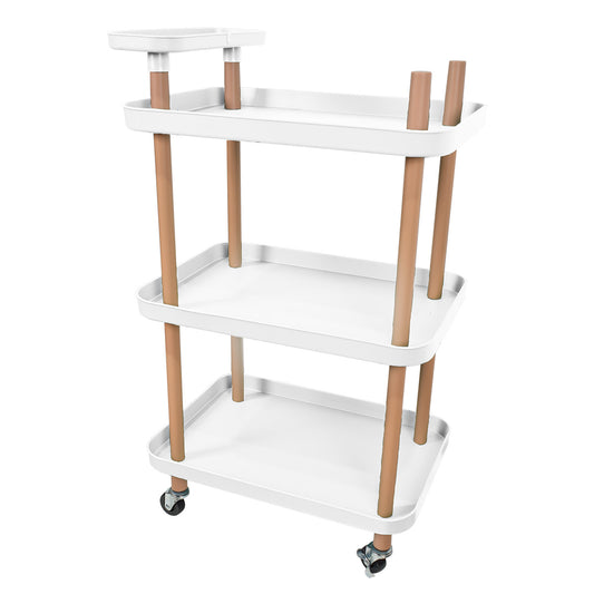 Raft multifunctional, 3 niveluri, Naimeed D5285, Alb, 50x36x86cm