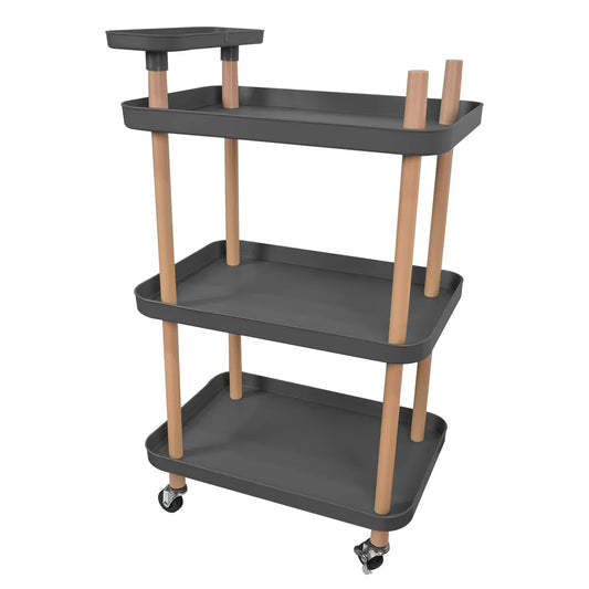 Raft multifunctional, 3 niveluri, Naimeed D5285, Gri, 50x36x86cm - 221.ro