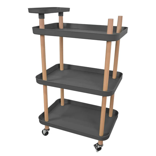 Raft multifunctional, 3 niveluri, Naimeed D5285, Gri, 50x36x86cm - 221.ro