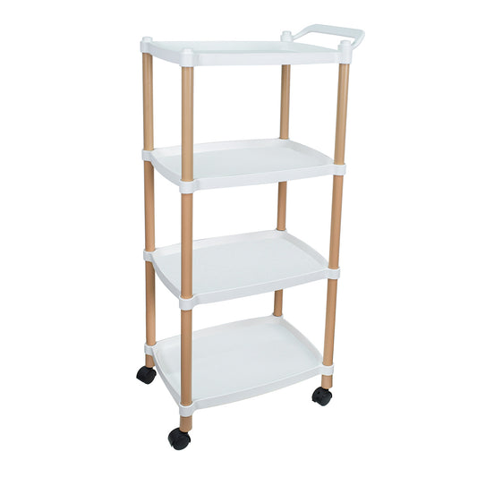 Raft multifunctional, 4 niveluri, Naimeed D5286, Alb, 48x32x108cm