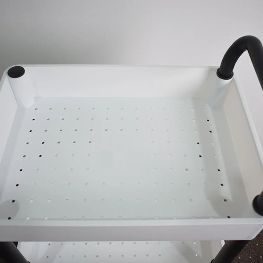 Raft multifunctional, 3 niveluri, Naimeed D5288, Alb/Negru, 46x33x84cm - 221.ro