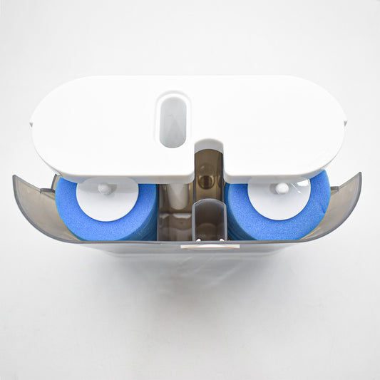 Set 2 perii toaleta, 12 rezerve unica folosinta, Naimeed D5292, Alb, 20x8x45cm