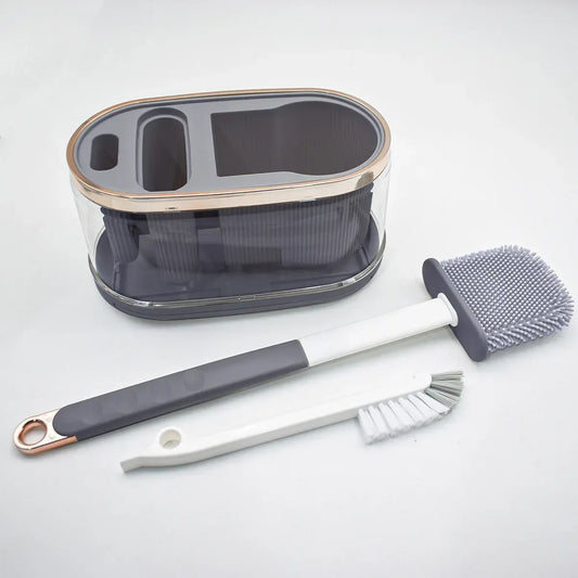 Set 2 perii toaleta, Naimeed D5293, Gri inchis, 20x11x45cm - 221.ro