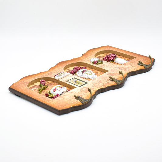 Cuier decorativ D53, 34x19 cm, m3