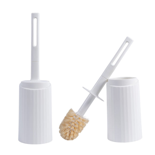 Set perie toaleta cu suport, Naimeed D5313, 40x11cm, Alb