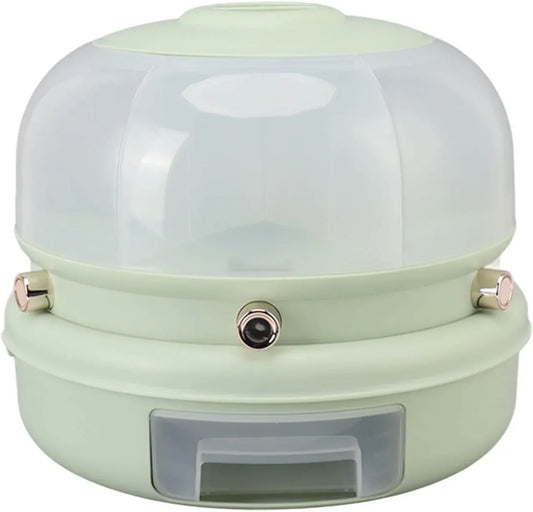 Recipient pentru orez, Naimeed D5315, cu 6 compartimente, 29x29x25cm, Verde Deschis - 221.ro