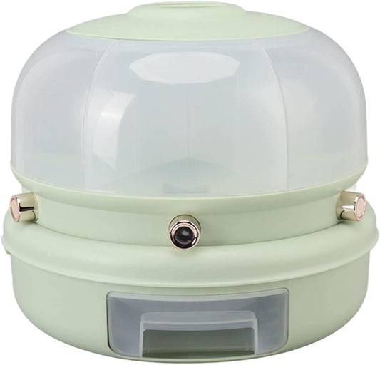 Recipient pentru orez, Naimeed D5315, cu 6 compartimente, 29x29x25cm, Verde Deschis