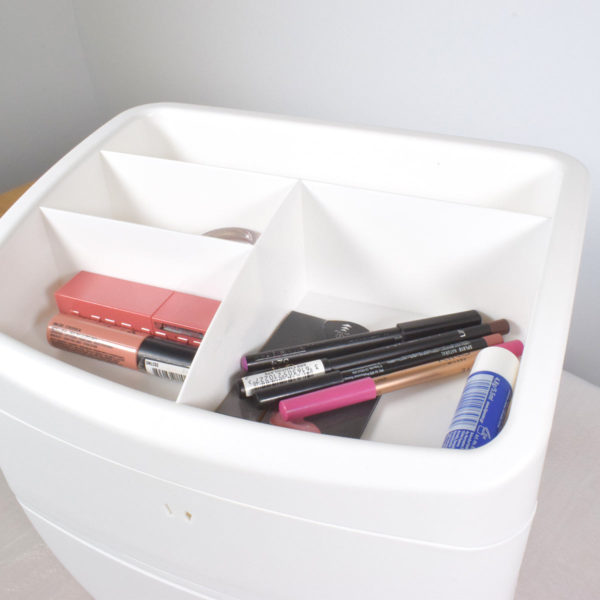 Organizator cosmetice, Naimeed D5321, 22x25x30cm, Alb