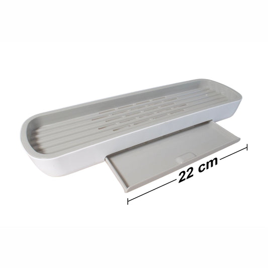 Etajera baie, multifunctionala, Naimeed D5324, 12x42x7cm Alb