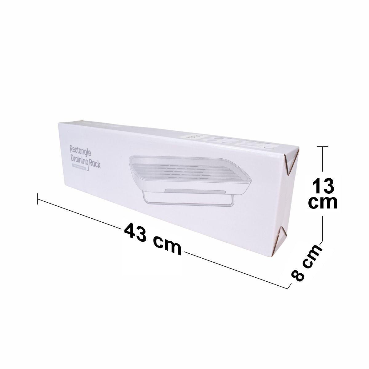 Etajera baie, multifunctionala, Naimeed D5324, 12x42x7cm Alb - 221.ro