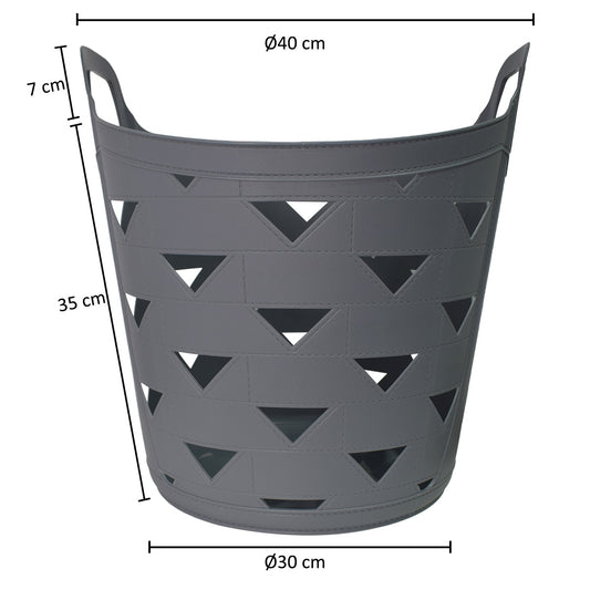 Cos de rufe, material flexibil, Naimeed D5327, 35L, Gri