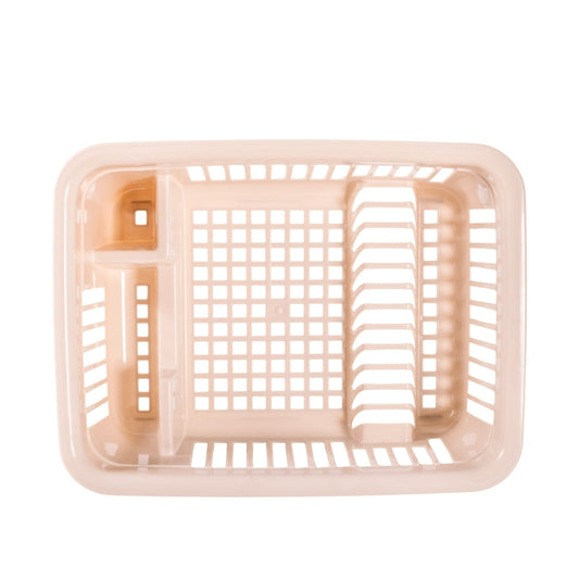 Scurgator vase cu tava, plastic, Naimeed D5340, 12 farfurii, 46 x 36 x 20 cm, crem