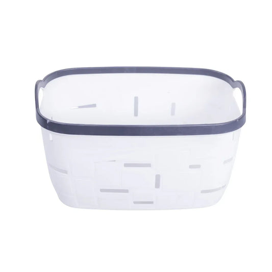 Set 3 cosuri depozitare, Naimeed D5341, D5342, D5343, plastic, 34x27x20 cm, 30x23x16 cm, 26x19x14 cm, Alb - 221.ro
