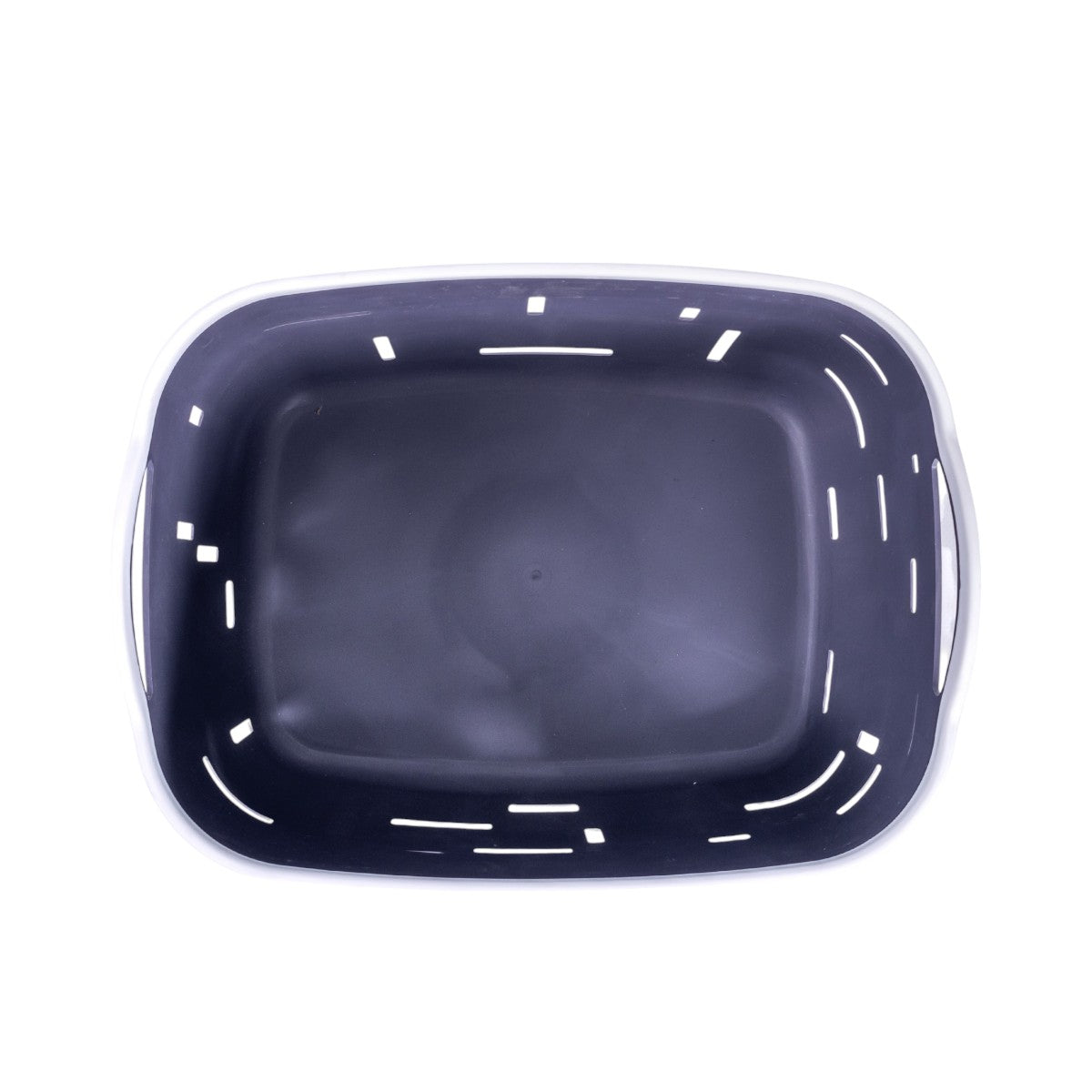 Set 3 cosuri depozitare, Naimeed D5341, D5342, D5343, plastic, 34x27x20 cm, 30x23x16 cm, 26x19x14 cm, Gri inchis