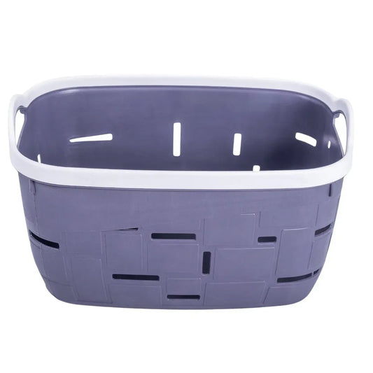 Set 3 cosuri depozitare, Naimeed D5341, D5342, D5343, plastic, 34x27x20 cm, 30x23x16 cm, 26x19x14 cm, Gri inchis - 221.ro