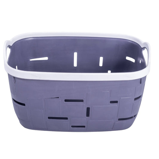 Set 3 cosuri depozitare, Naimeed D5341, D5342, D5343, plastic, 34x27x20 cm, 30x23x16 cm, 26x19x14 cm, Gri inchis