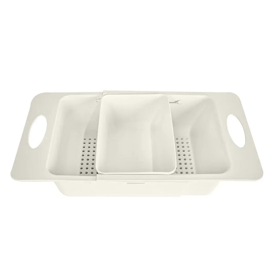 Strecuratoare extensibila pentru chiuveta, Naimeed D5347, bol detasabil, Crem, 38x20x9cm - 221.ro