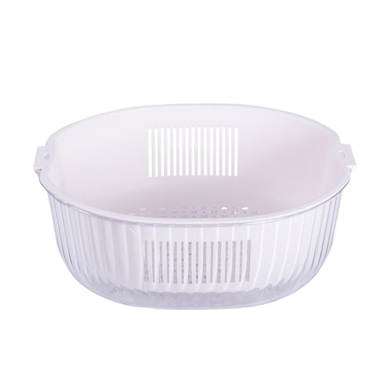 Set strecuratoare cu bol detasabil, Naimeed D5348, plastic, 31x27X12cm, Alb