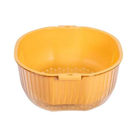 Set strecuratoare cu bol detasabil, Naimeed D5348, plastic, 31x27X12cm, Galben - 221.ro