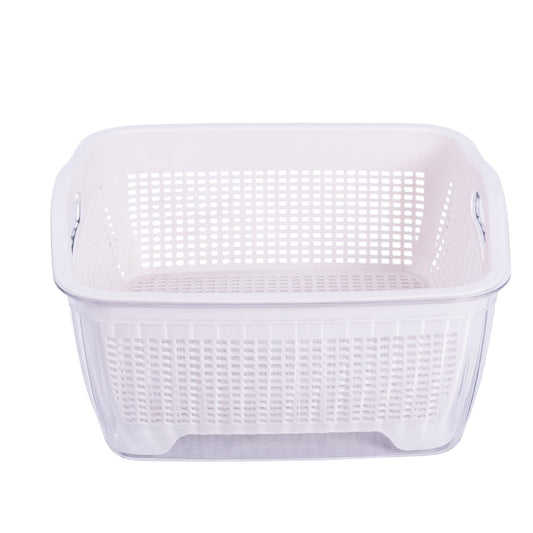 Set strecuratoare cu bol detasabil, Naimeed D5349, plastic, 27x26X13cm, Alb