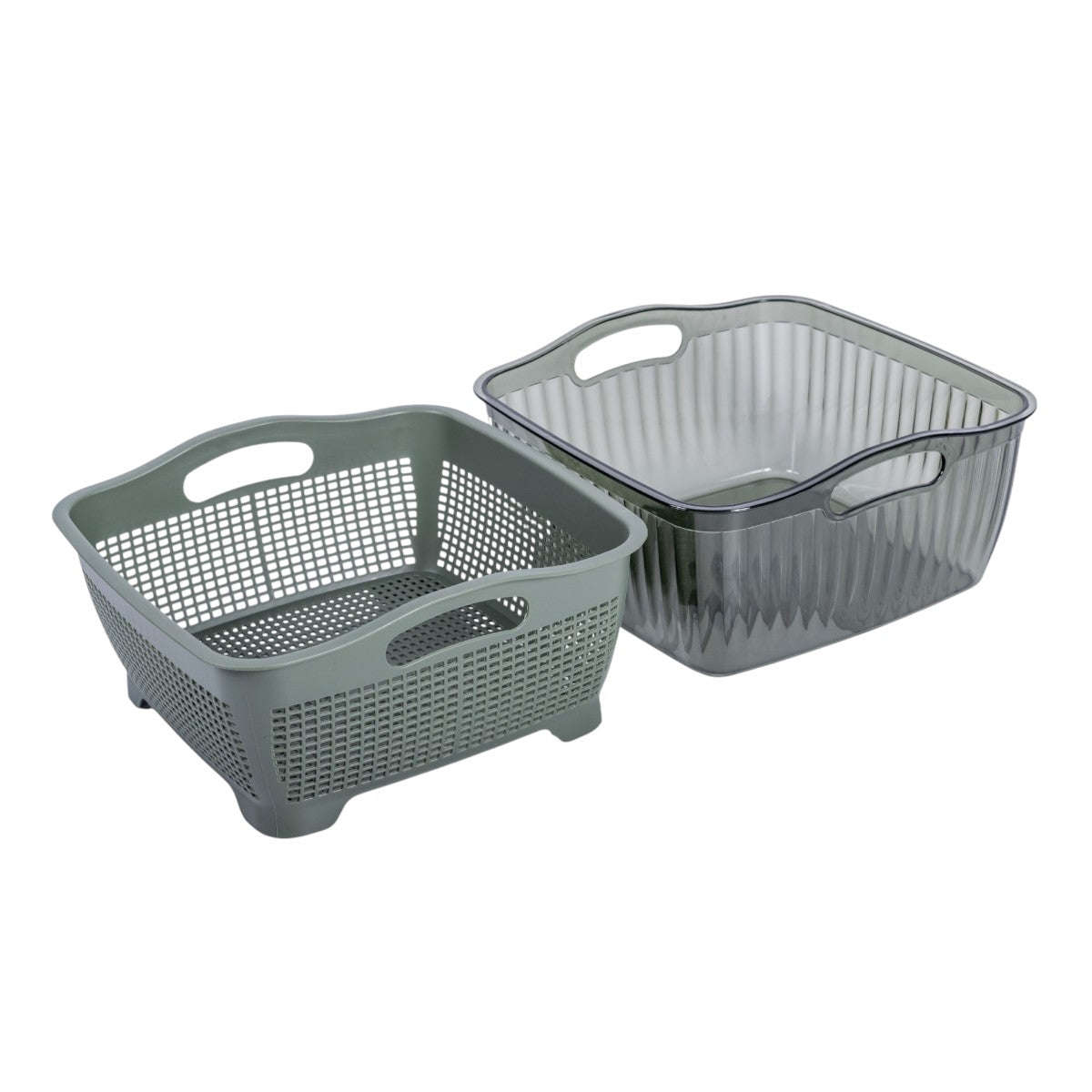 Set strecuratoare cu bol detasabil, Naimeed D5349, plastic, 27x26X13cm, Verde