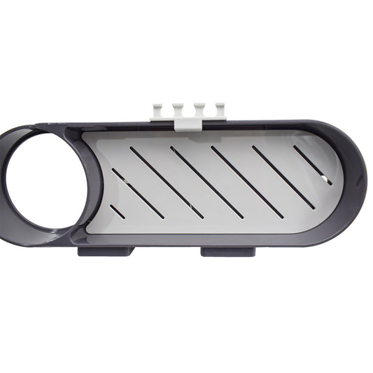 Raft baie, prindere adeziva, Naimeed D5364, multifunctional, Gri inchis, 17x11x11cm