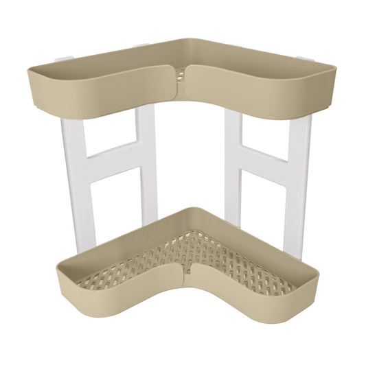 Raft multifunctional, 2 niveluri, Naimeed D5368, Crem, 25x25x32cm