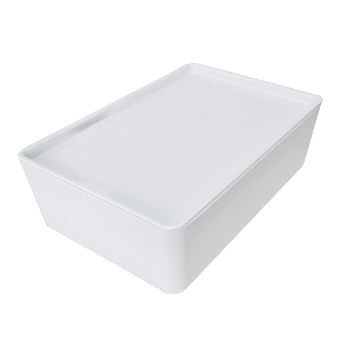 Cutie depozitare, cu capac, Naimeed D5383, Alb, 26x18x8cm