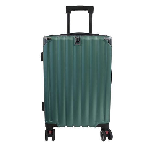 Troler voiaj, Naimeed D5388M, 4 roti duble 360 grade, ABS, inchidere cifru, Verde, 42x27x68cm