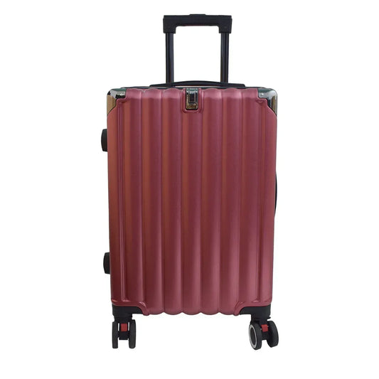 Troler voiaj, Naimeed D5390M, 4 roti duble 360 grade, ABS, inchidere cifru, Rosu, 42x27x68cm - 221.ro