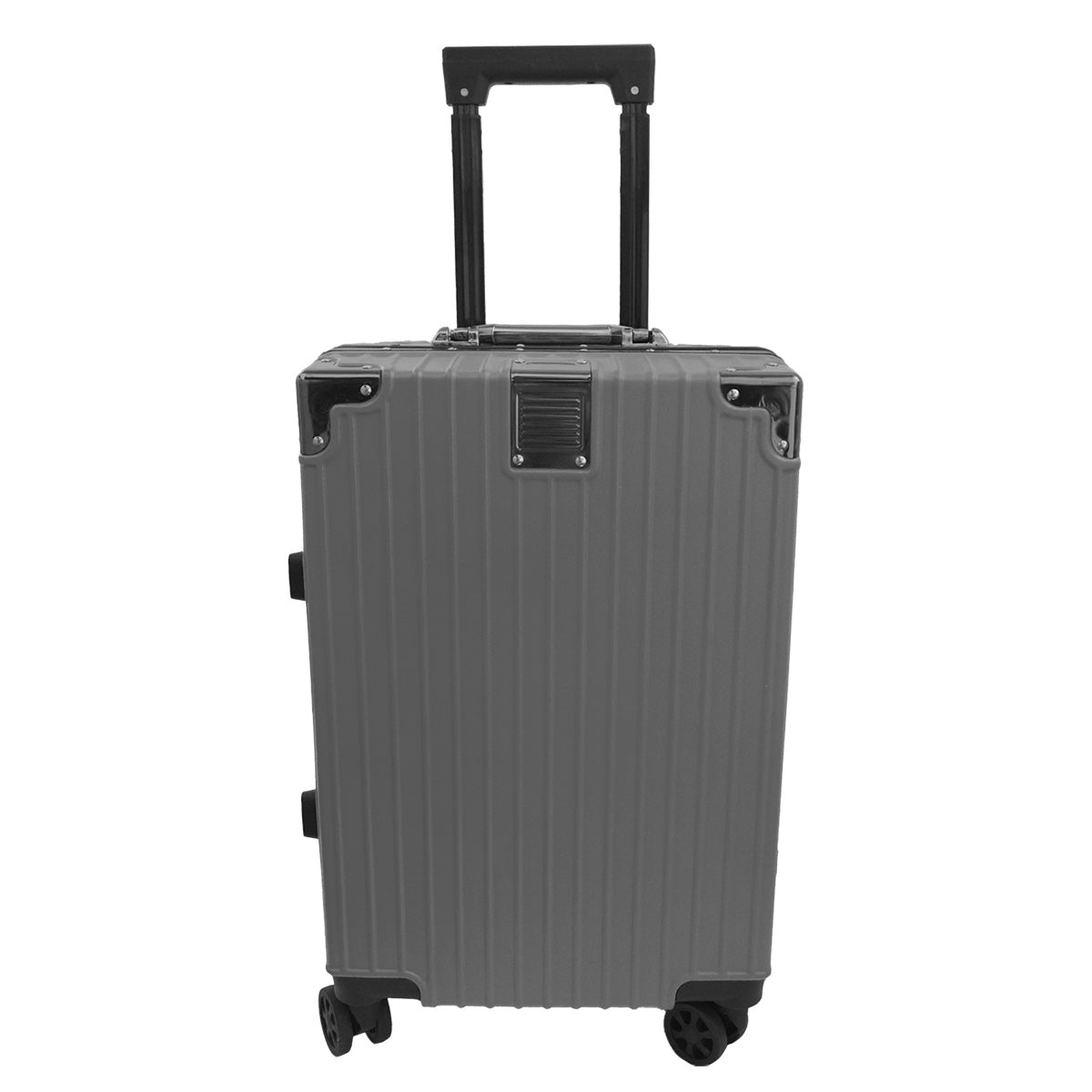 Troler, bagaj de cala, Naimeed D5394L, Premium Voyage, 4 roti duble 360 grade, ABS, inchidere cifru, Gri, 44x29x71cm