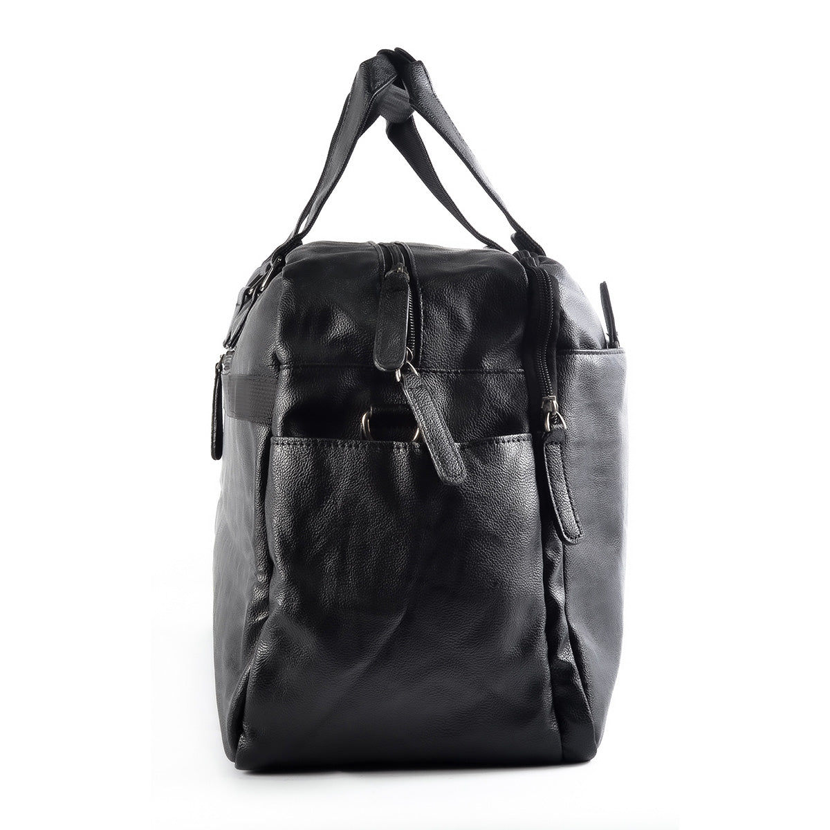 Geanta voiaj, pentru avion, piele ecologica, Naimeed D5405, Companion, Negru, 50x18x28cm