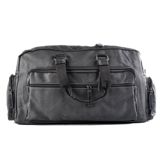 Geanta voiaj, pentru avion, piele ecologica, Naimeed D5407, Companion, Gri, 48x17x27cm