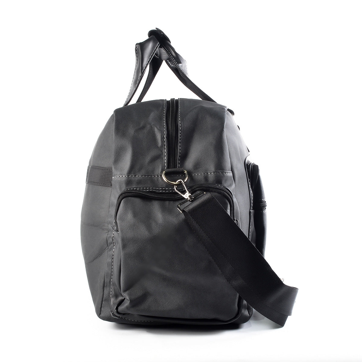Geanta voiaj, pentru avion, piele ecologica, Naimeed D5407, Companion, Gri, 48x17x27cm